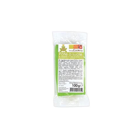 Pate A Sucre Vert Prairie Sans Gluten 100gr Tecniba