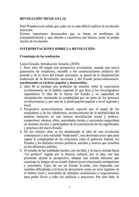 Clase Revolucion Mexicana Pdf