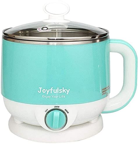Joyfulsky L Electric Hot Pot Egg Cooker Noodle Cooker Mini Hot Pot Stainless Steel Mini