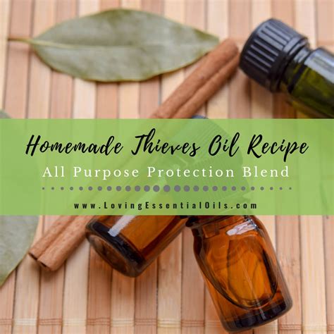 Thieves Oil Recipe - DIY Essential Oil Blend for Protection