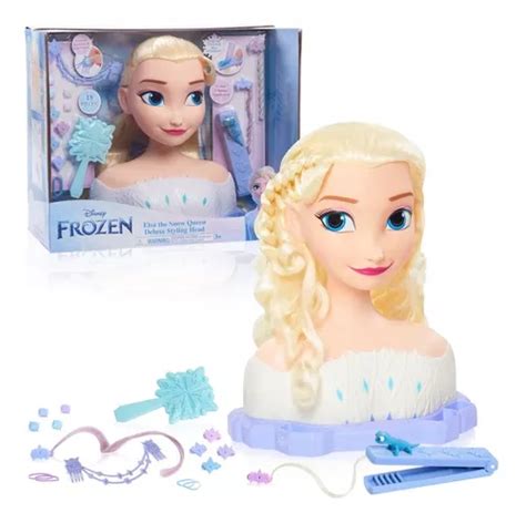 Juguete Cabeza Para Peinar Princesa Frozen Deluxe Xtrm P Meses Sin