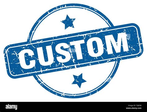 Custom Round Grunge Isolated Stamp Stock Vector Image Art Alamy