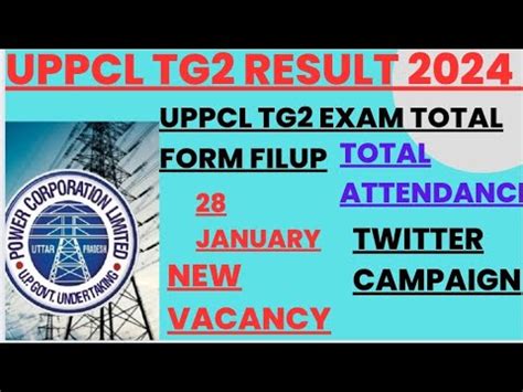 Uppcl Tg2 Result 2024 Uppcl Tg2 New Vacancy Uppcl JE AE New Vacancy