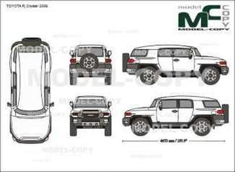 TOYOTA Fj Cruiser 2006 2D Drawing Blueprints 67028 Model COPY