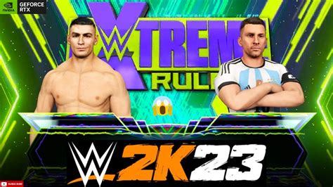 WWE 2K23 Messi Vs Cristiano Extreme Rules Match ULTRA GRAPHICS HD