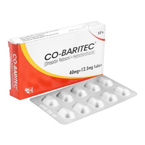 Buy Barrett Hodgson Co Baritec Tablet 40mg 12 5mg 10 Pack Online At