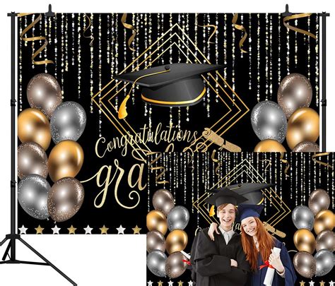 Buy Capisco Graduation Backdrop 2021 Class Photo Background Black And