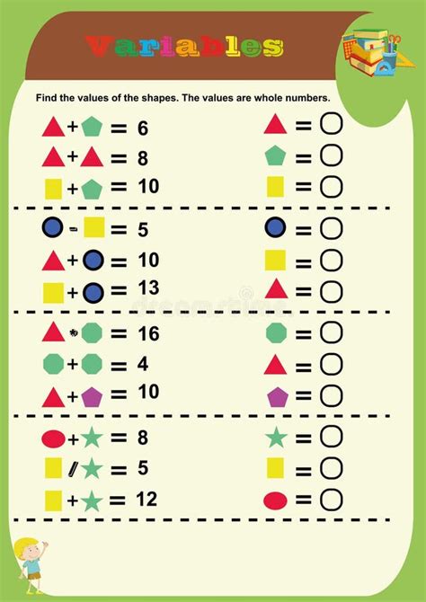 Mathematical Puzzle Game Learning Mathematics Tasks For Addition For