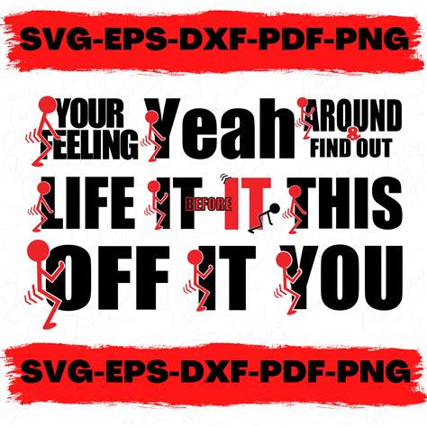 Fuck It Svg F It Bundle Svg F It Pack Svg St F Around And Etsy