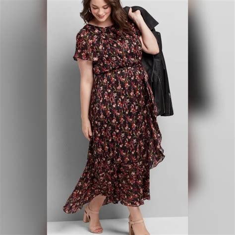 Lane Bryant Dresses Lane Bryant Floral Maxi Dress Poshmark