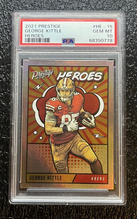 Panini Prestige Heroes George Kittle Ers Psa Gem Mint Ebay