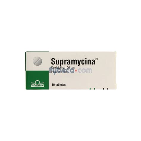 Supramycina Tabs 100 Mg C 10 Suelta Fybeca