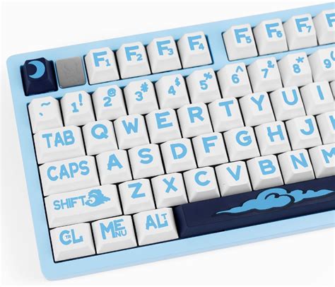 Jolintal Keys Blue Large Letter Keycaps Pbt Keycaps Cherry Profile