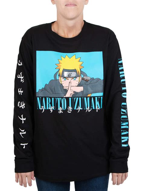 Naruto Mens Naruto Naruto Uzumaki Kanji Graphic T Shirt Walmart