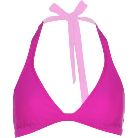 Roxy Surf Essentials 70s Halter Bikini Top Women S