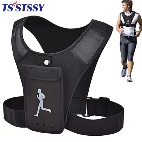 Colete Reflexivo Para Jogging Bolsos Suporte Do Telefone Running