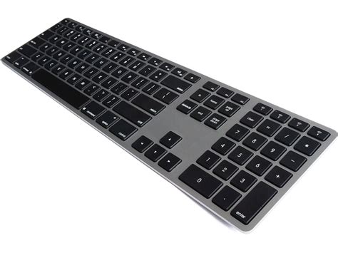 Usa Matias Bluetooth Aluminum Backlit Keyboard Space Gray Fk Btlb