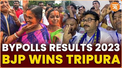 Bypollresults 2023 Bjp Marks Clean Sweep Victory In Tripura Uttarakhand Ritam News Youtube