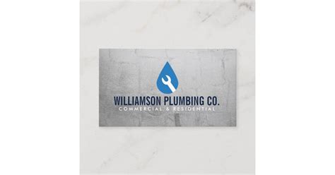 Professional Plumbing Logo and Business Card | Zazzle.com