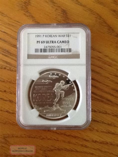 P Korean War Commemorative Silver Dollar Pf Ucam Ngc