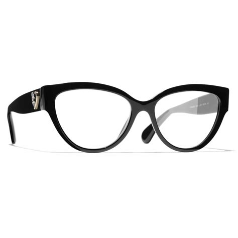 Chanel - Cat-Eye Eyeglasses - Black - Chanel Eyewear - Avvenice