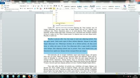 TUTO Modifier Les Interlignes Avec Word 2010 Sur Tuto