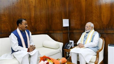 Uttar Pradesh Deputy Cm Keshav Prasad Maurya Meets Pm Modi Amit Shah