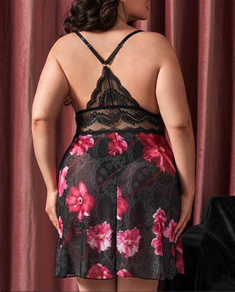 Robe De Lingerie Grande Taille Yamelia Lingerie