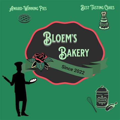 Bloems Bakery Logo Design Template — Customize It In Kittl Bakery