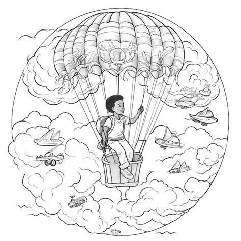 Photos Coloriages Parachute Licorne Photos De Haute Qualit