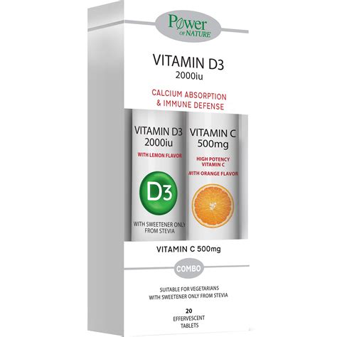 Power Of Nature Vitamin D Iu Stevia Effer Tabs