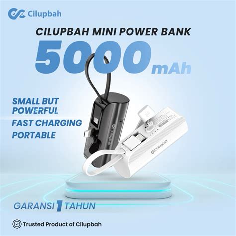 Jual Cilupbah Mini Powerbank Fast Charging Lightning Type C Mah