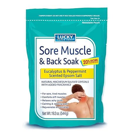 Amazon Lucky Super Suave Sore Muscle Back Soak Eucalipto Menta