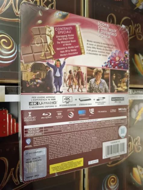 WONKA 2023 Steelbook Sweetbox 4K Ultra HD Blu Ray IMPORTED