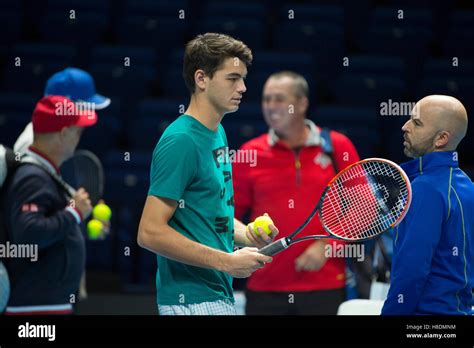 Tennis Players On The Practice Courts Hi Res Stock Photography And