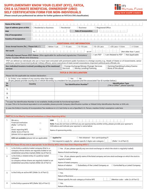 Fillable Online Fatca Form For Non Individuals Bnp Paribas Mutual Fundftp Fax Email Print