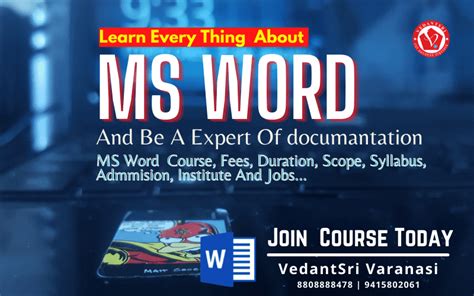 Ms Word Course Details Fees Duration Scope Syllabus Admission