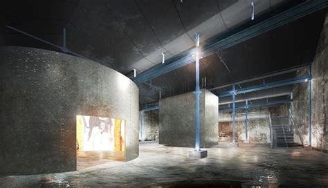 Immersive Installation Transforms Empty Foundry with Projections of ...