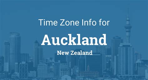 Time Zones in Auckland, New Zealand