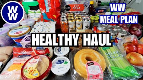 Healthy Ww Grocery Haul For Weight Loss Maintenance Weight Watchers