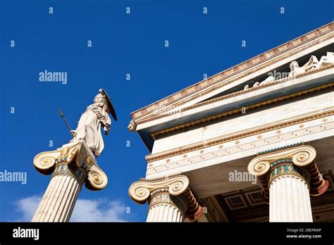 Athena Statue At Academy Of Athens Stock Photo Alamy