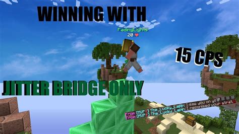 Jitter Bridge Only No Shift Bridge Hypixel Skywars Youtube