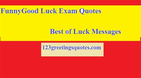 Funny and Good Luck Exam Quotes || Best of Luck Messages