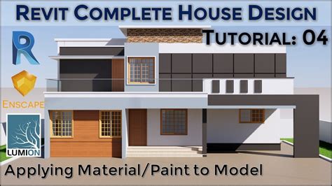 Revit House Design Tutorial 04 Applying Paint Youtube