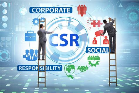 Concept Of Csr Corporate Social Responsibility With Businessma