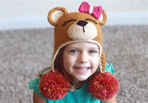 Crochet Bear Hat Pattern Easy Instructions For Cute Boy Etsy