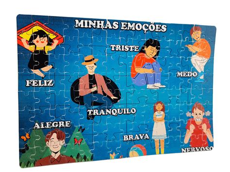 Quebra Cabeça Das Emoções Para Imprimir