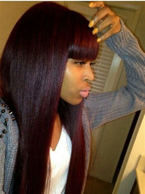 Long Weave Hairstyles With Bangs 2015 Hairstyles Trend Long Hair Styles Hair Styles Long