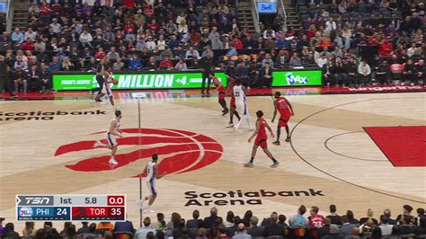 Last Second Field Goal 76ers Raptors NBA Official