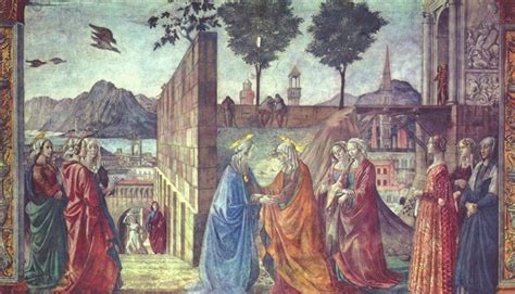 The Visitation, c.1490 - Domenico Ghirlandaio - WikiArt.org